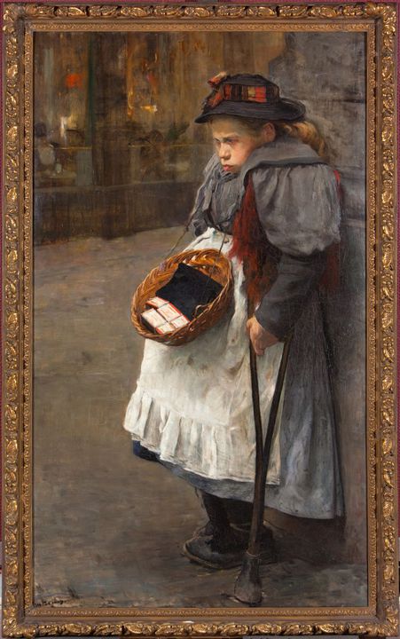 Het lucifermeisje - Floris Arntzenius, ca. 1890 Het lucifermeisje - Floris Arntzenius, ca. 1890