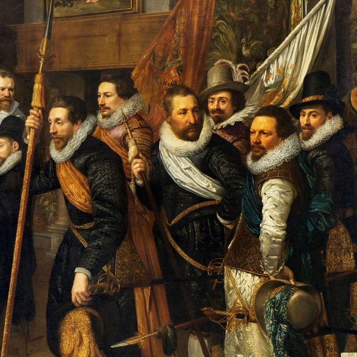 De ontvangst van de schutterij door de Haagse magistraat