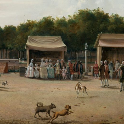 Het Buitenhof tijdens de Haagse kermis