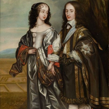 Portrait of Prince Willem II and Maria Henriëtte Stuart